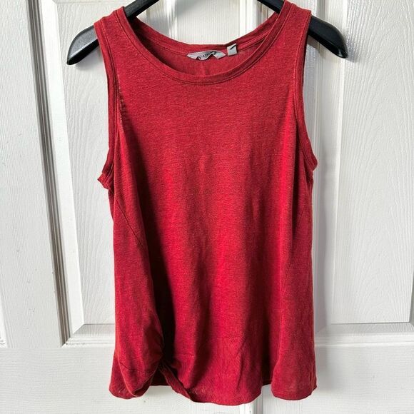 Athleta  red linen sleeveless top - Picture 1 of 9